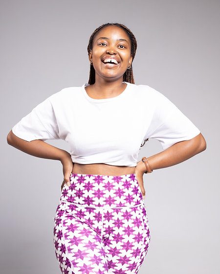 Aziza plum and white shorts 1 Aziza plum and white shorts 1