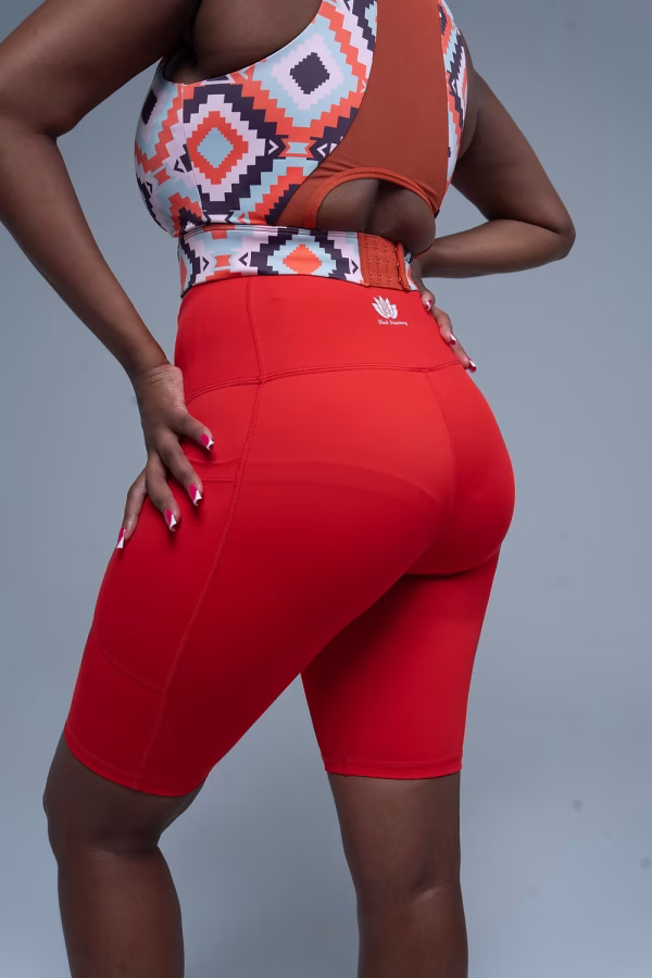 Thobeka shorts red 2